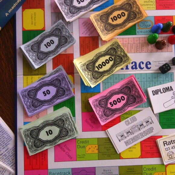 Board Games Ratrace Vintage Le fortuniste 1973 Waddingtons Game Bilingual Info - Picture 8 of 16